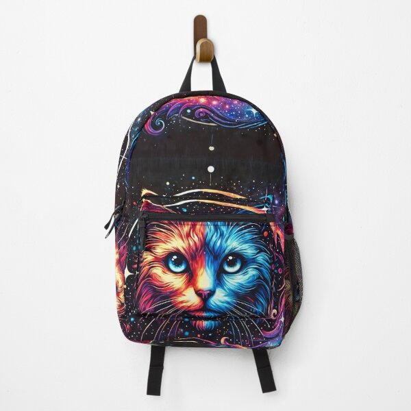 Item preview, Mystical Cosmic Galaxy Cat - Vibrant Space Art designed and sold by CritterManiaUK.