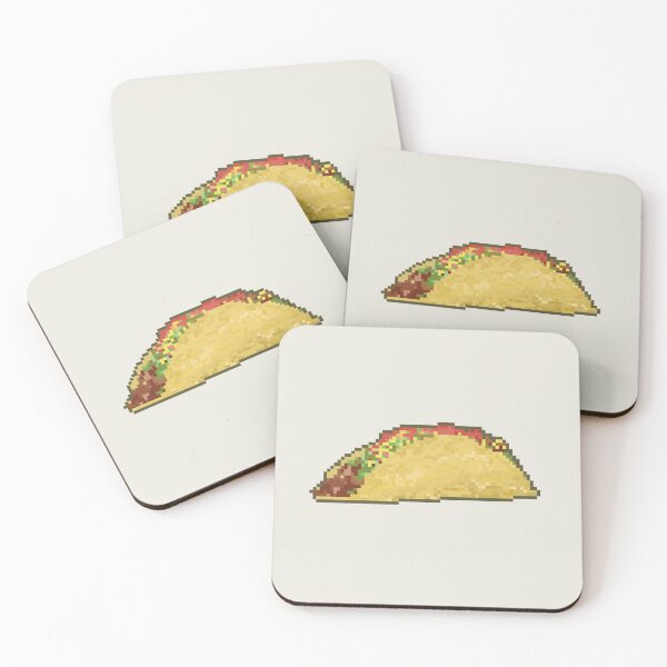 Item preview, taco pixel art  designed and sold by helixter.