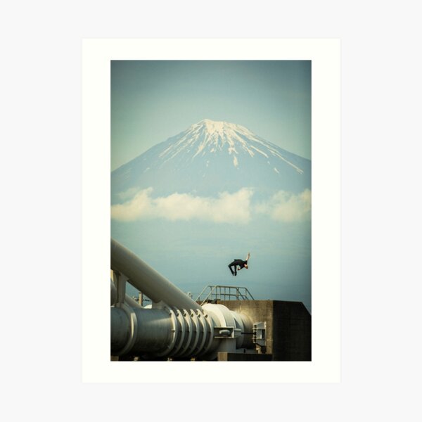 Mt. Fuji Back Flip Art Print