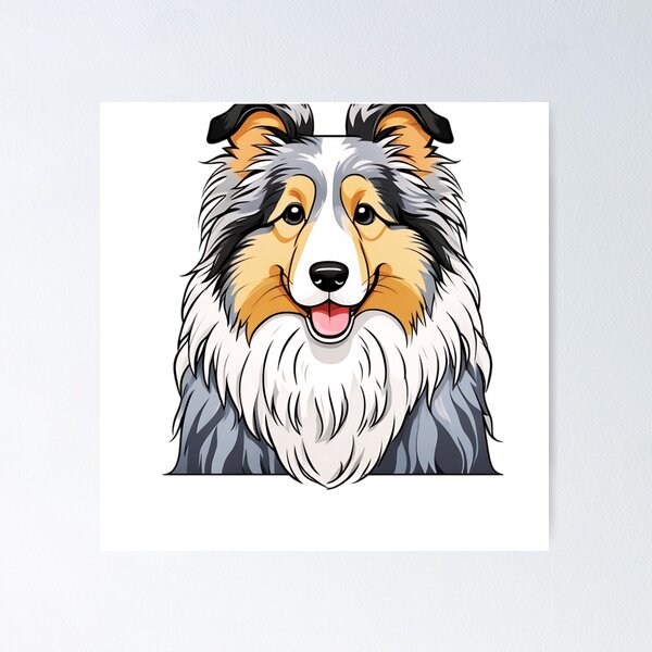 Item preview, Blue Merle Shetland Sheepdog  designed and sold by TheAnimalZ00.