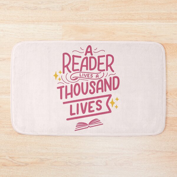 Item preview, A reader lives a thousand lives - pink designed and sold by Neadoodles.