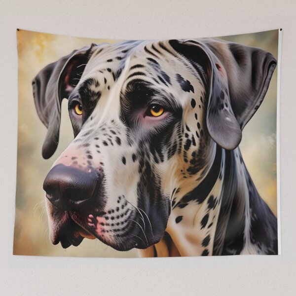 Item preview, Blue Merle Great Dane Painting designed and sold by TheAnimalZ00.