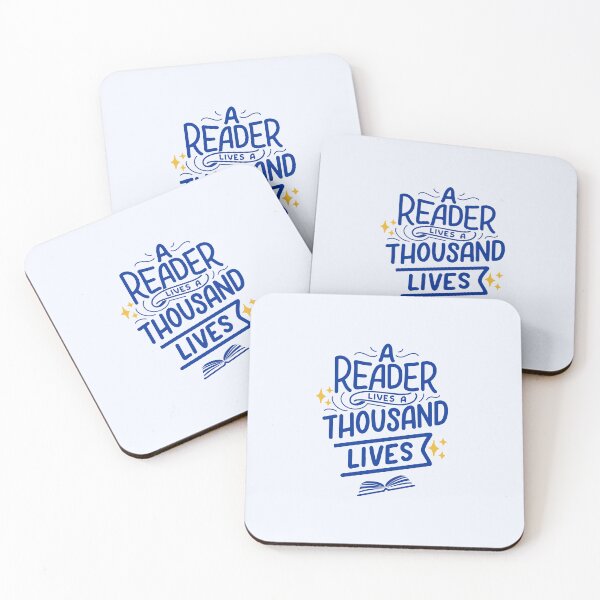 Item preview, A reader lives a thousand lives - blue designed and sold by Neadoodles.