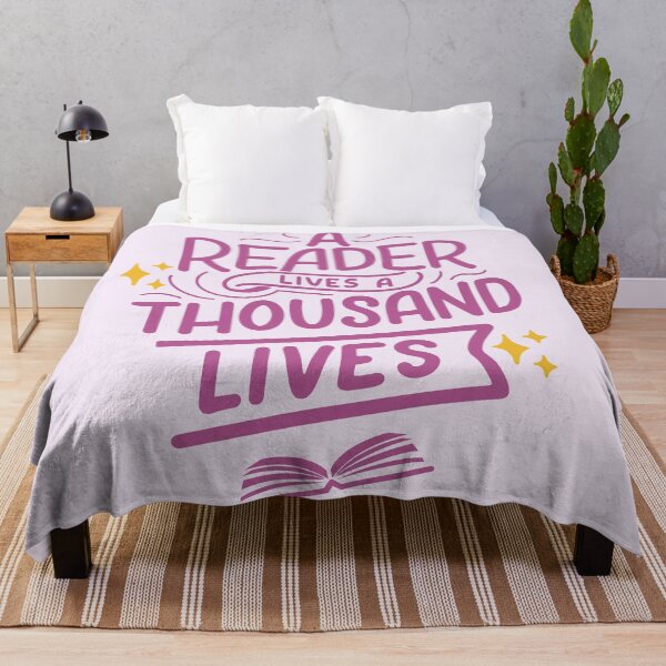 Item preview, A reader lives a thousand lives - purple designed and sold by Neadoodles.