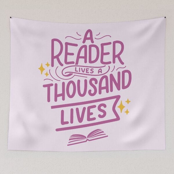 Item preview, A reader lives a thousand lives - purple designed and sold by Neadoodles.