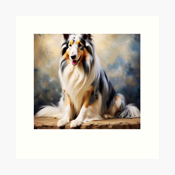 Item preview, Blue Merle Shetland Sheepdog Painting designed and sold by TheAnimalZ00.