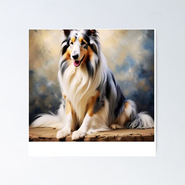 Item preview, Blue Merle Shetland Sheepdog Painting designed and sold by TheAnimalZ00.