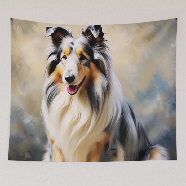 Item preview, Blue Merle Shetland Sheepdog Painting designed and sold by TheAnimalZ00.
