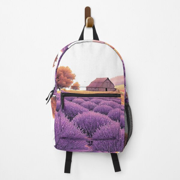 Item preview, Intricate Pen Drawing of Lavender Fields and Barn designed and sold by PaintbrushPlace.