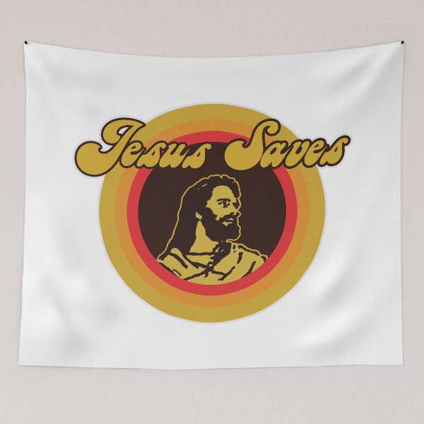 Item preview, Jesus Saves Retro Design designed and sold by Etikett.