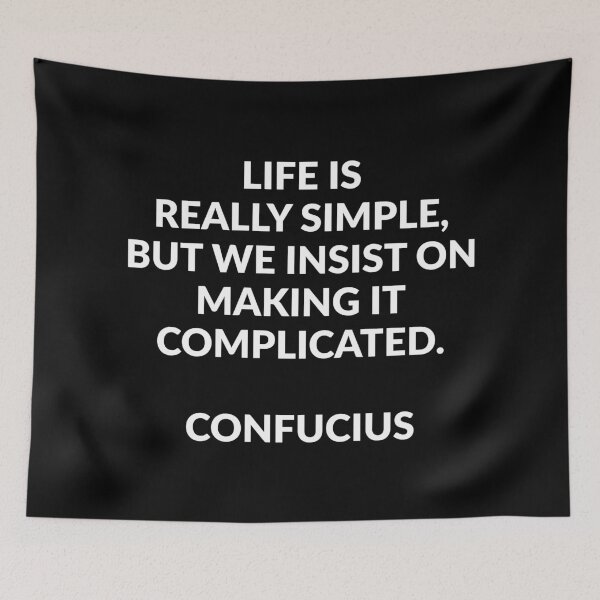 Item preview, Life is really simple, but we insist on making it complicated - Confucius designed and sold by Inspirationmotivation.