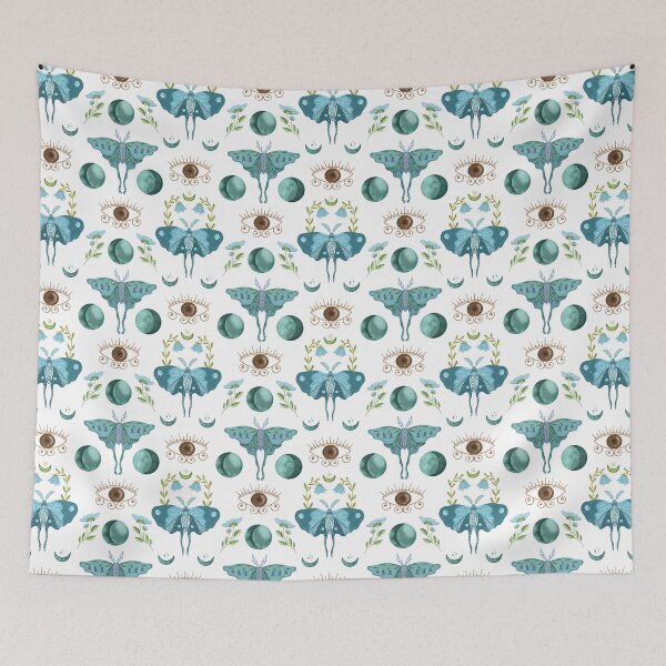 Item preview, Celestial blue moth  designed and sold by pinkyfish1010.