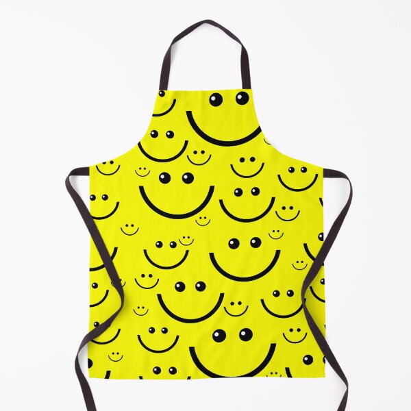 Item preview, yellow happy face pattern print designed and sold by Gossip Rag.