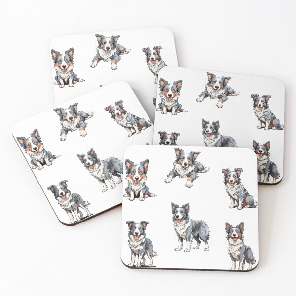 Item preview, Blue Merle Border Collie Dogs designed and sold by TheAnimalZ00.
