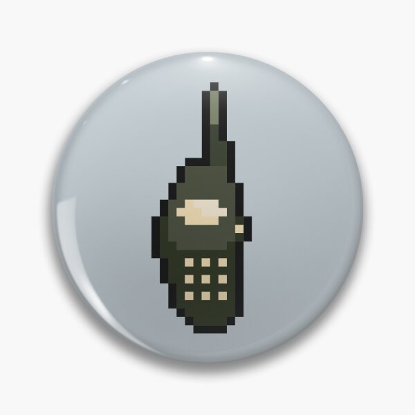 Item preview, walkie talkie pixel art designed and sold by helixter.