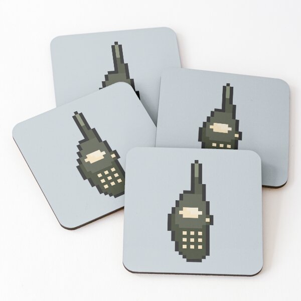 Item preview, walkie talkie pixel art designed and sold by helixter.
