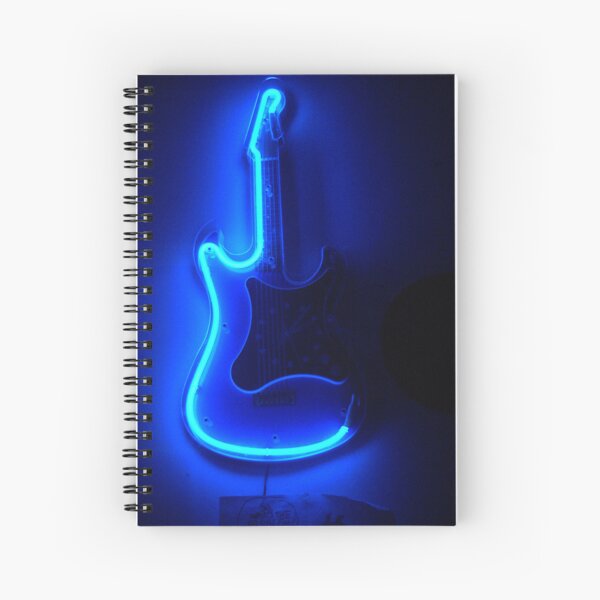 Item preview,  Guitar Shaped Blue Neon Sign Polaroid Photo  designed and sold by MikesDigs.