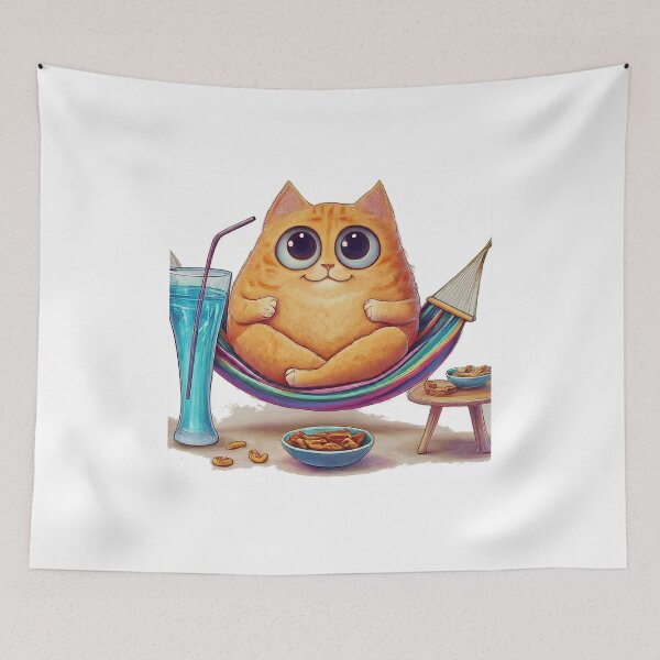 Item preview, Happy cat, comfortable in the hammock designed and sold by Sijtipat.