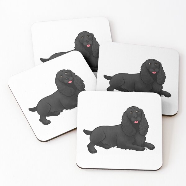 Item preview, Dog - Field Spaniel Black docked designed and sold by Jennifer Stolzer.