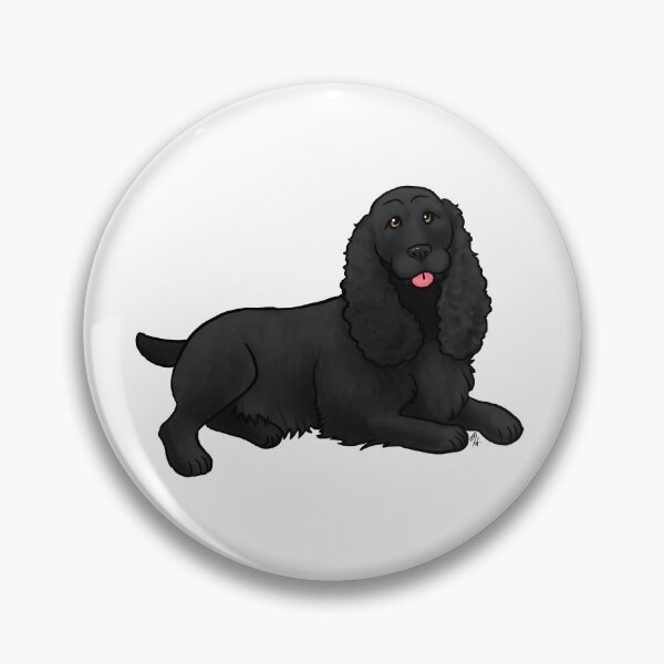 Item preview, Dog - Field Spaniel Black docked designed and sold by Jennifer Stolzer.