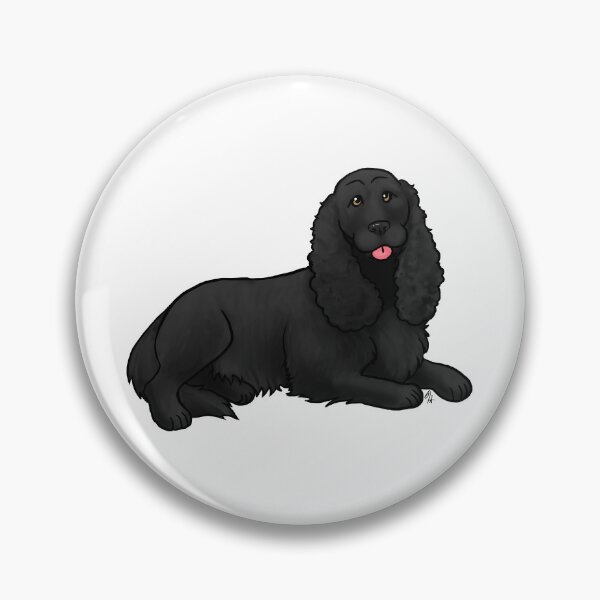 Item preview, Dog - Field Spaniel Black tail designed and sold by Jennifer Stolzer.
