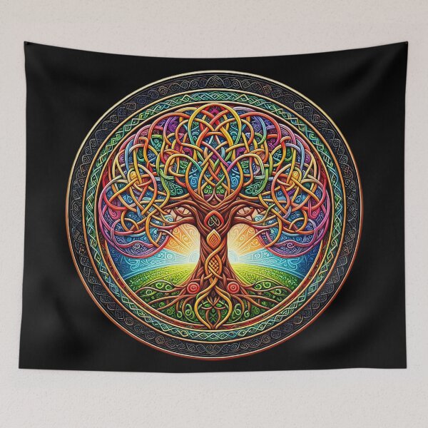 Item preview, Celtic Knots Rainbow Tree of Life designed and sold by HolidayT-Shirts.