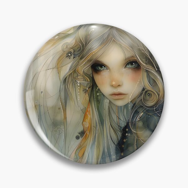 Item preview, Enigmatic Girl in the Forest designed and sold by SilverlynDraws.