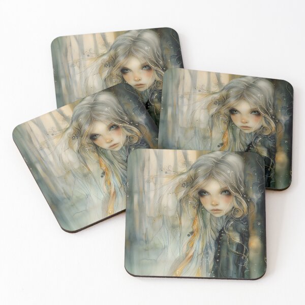 Item preview, Enigmatic Girl in the Forest designed and sold by SilverlynDraws.