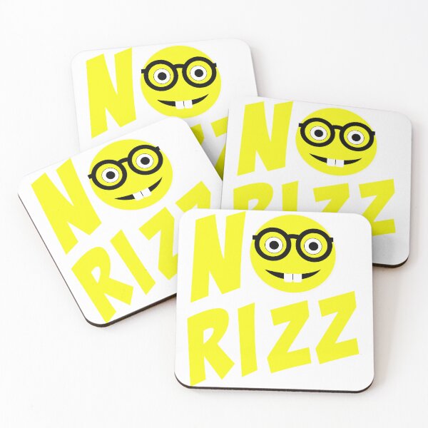 Item preview, No rizz, rizz, nerd, nerd emoji, glasses designed and sold by SavageLegion.
