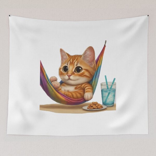 Item preview, Happy cat, comfortable in the hammock designed and sold by Sijtipat.