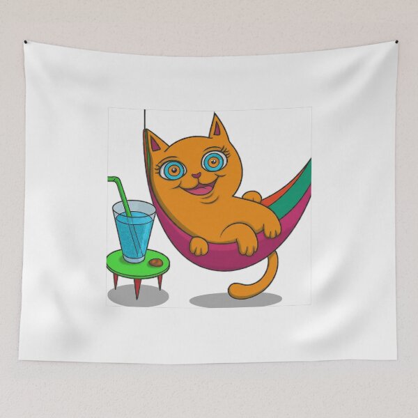 Item preview, Happy cat, comfortable in the hammock designed and sold by Sijtipat.