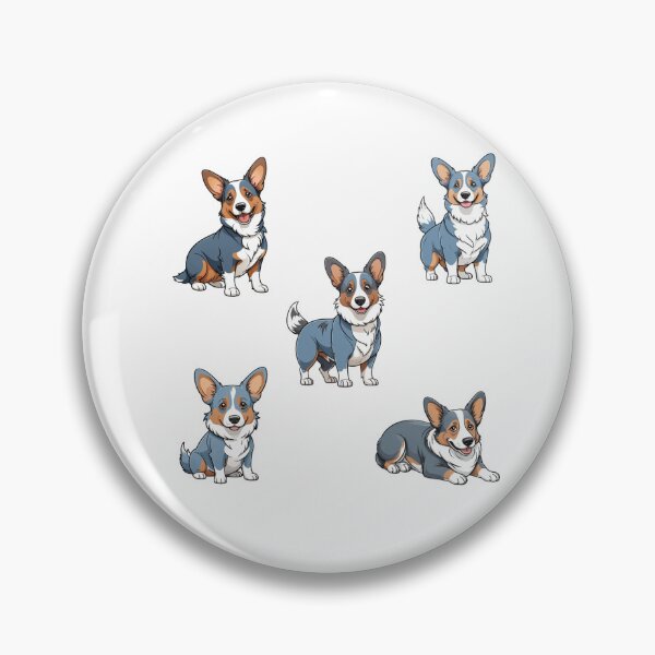 Item preview, Blue Merle Cardigan Welsh Corgi Dogs designed and sold by TheAnimalZ00.