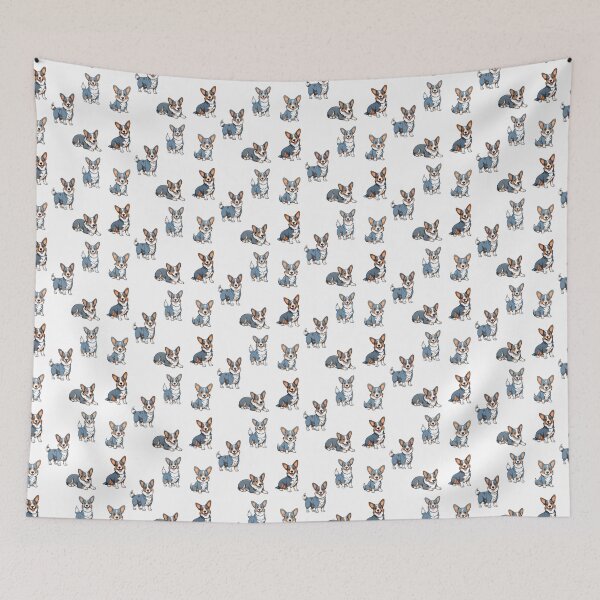 Item preview, Blue Merle Cardigan Welsh Corgi Dogs designed and sold by TheAnimalZ00.
