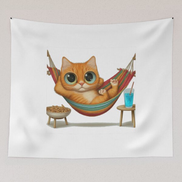 Item preview, Happy cat, comfortable in the hammock designed and sold by Sijtipat.
