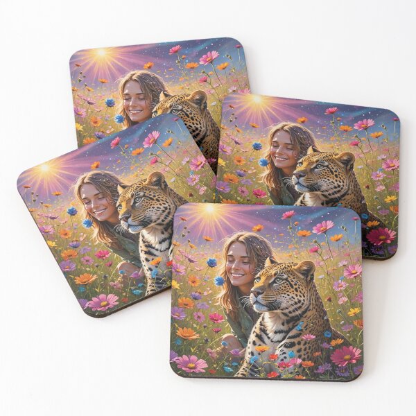 Item preview, Sun Ray Purple Sky Bliss, Cosmos & Leopard designed and sold by IvaRenee.