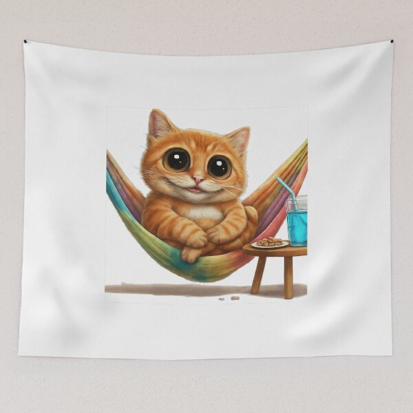 Item preview, Happy cat, comfortable in the hammock designed and sold by Sijtipat.
