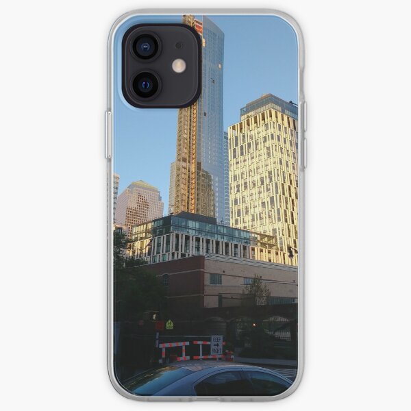 #Happiness, #Building, #Skyscraper, #NewYork, #Manhattan, #Street, #Pedestrians, #Cars, #Towers, #morning, #trees, #subway, #station, #Spring, #flowers, #Brooklyn  iPhone Soft Case