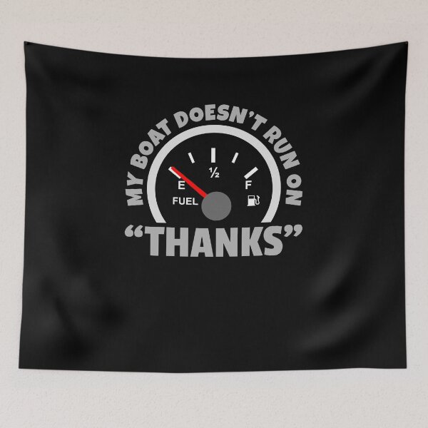 Item preview, My Boat Doesn't Run on Thanks-T-shirt designed and sold by bluehatgraphics.