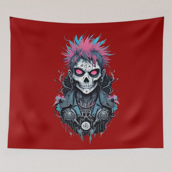 Item preview, Cyberpunk Skull Punk designed and sold by UNK-Fatigues.