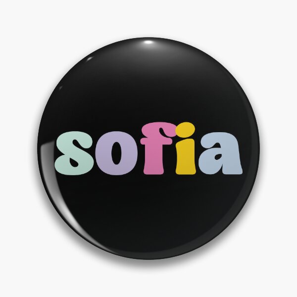 Item preview, Sofia - Custom name on colorful block font designed and sold by To the Lua.