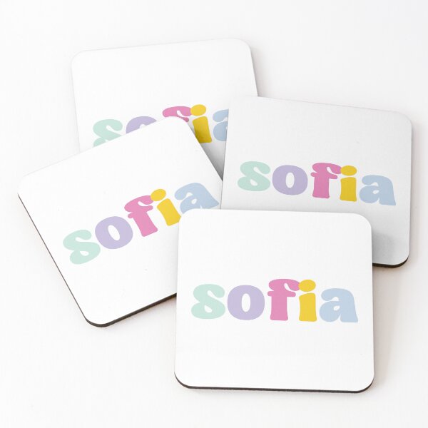 Item preview, Sofia - Custom name on colorful block font designed and sold by To the Lua.