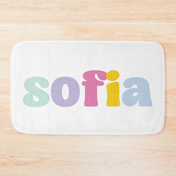 Item preview, Sofia - Custom name on colorful block font designed and sold by To the Lua.