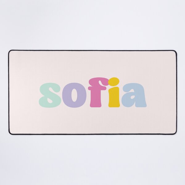 Item preview, Sofia - Custom name on colorful block font designed and sold by To the Lua.