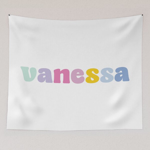 Item preview, Vanessa - Custom name on colorful block font designed and sold by To the Lua.
