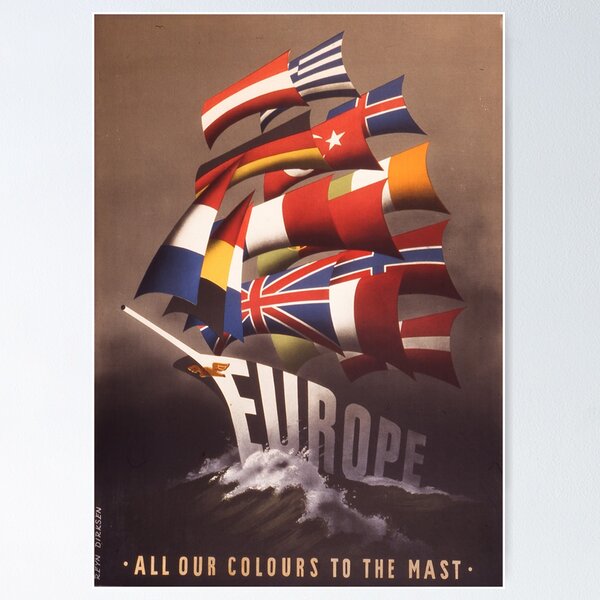 Artikel-Vorschau von Europa Plan Marshall Vintage Propaganda, designt und verkauft von RetroVoyages.