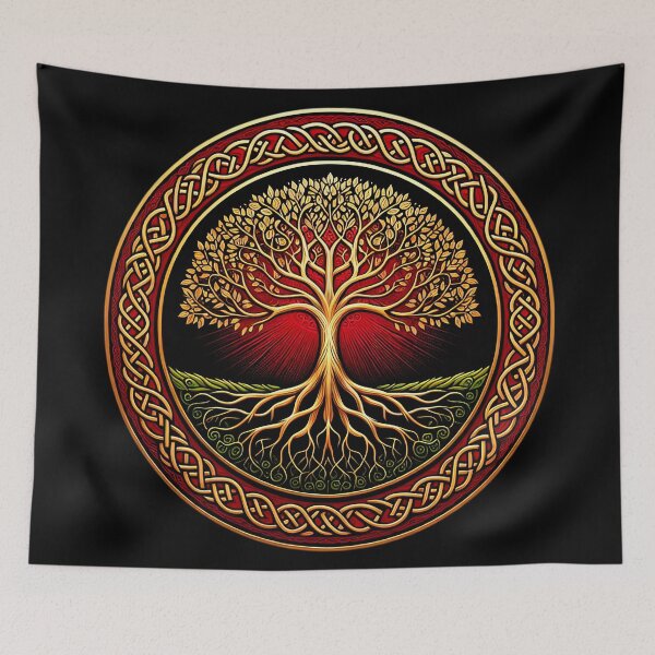 Item preview, Golden Boughs Eternal Tree of Life designed and sold by HolidayT-Shirts.