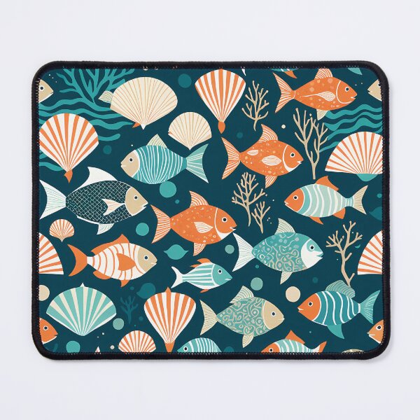 Item preview, Vibrant Fish Pattern designed and sold by Pixevol.