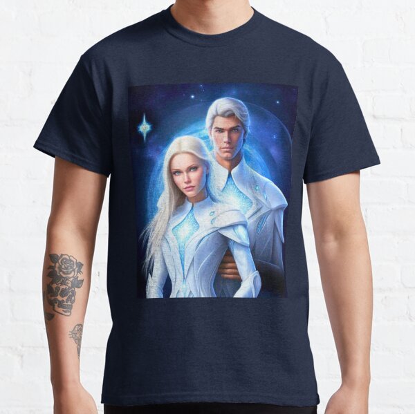 Item preview, Ethereal Pleiadians: Cosmic Couple in Harmony designed and sold by Divine-Arts.