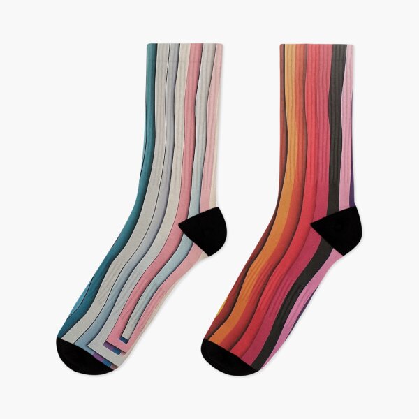 Item preview, Colorful 3D Stripes: Burst of Hues and Power designed and sold by DotLineColor.