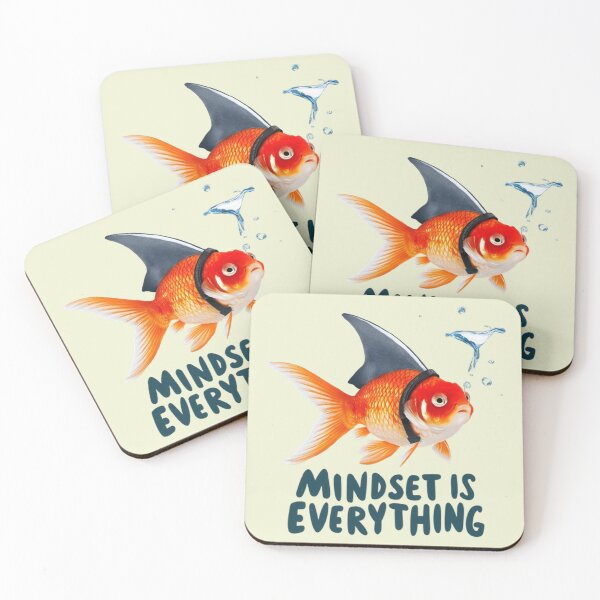 Item preview, Mindset is Everything Goldfish and Shark designed and sold by Vicky021.